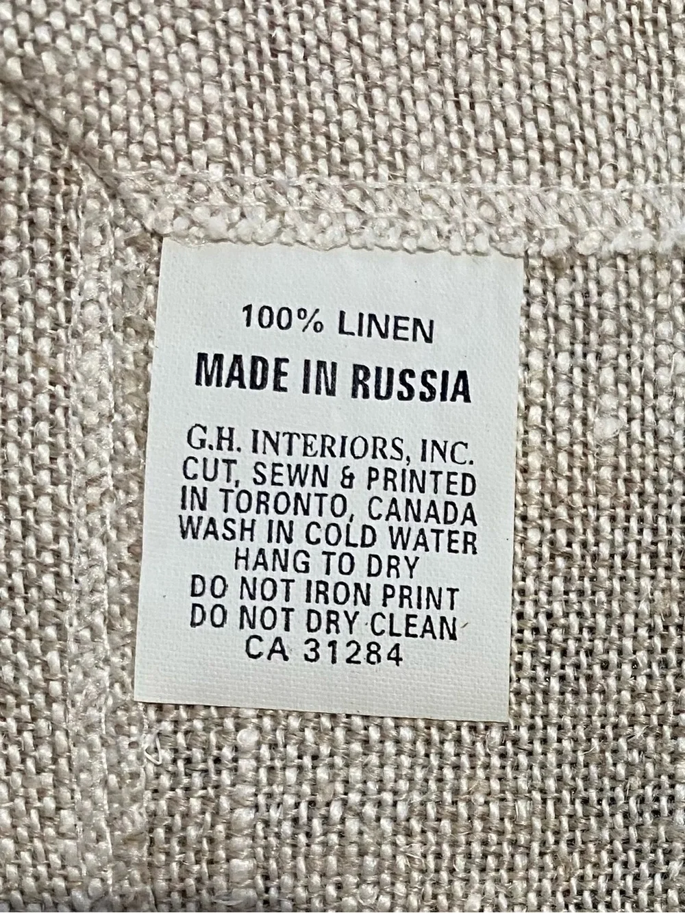 Six Coasters of 100% Linen. Hand sewn. Made in Russia, Pineapple & Lobster. NIB